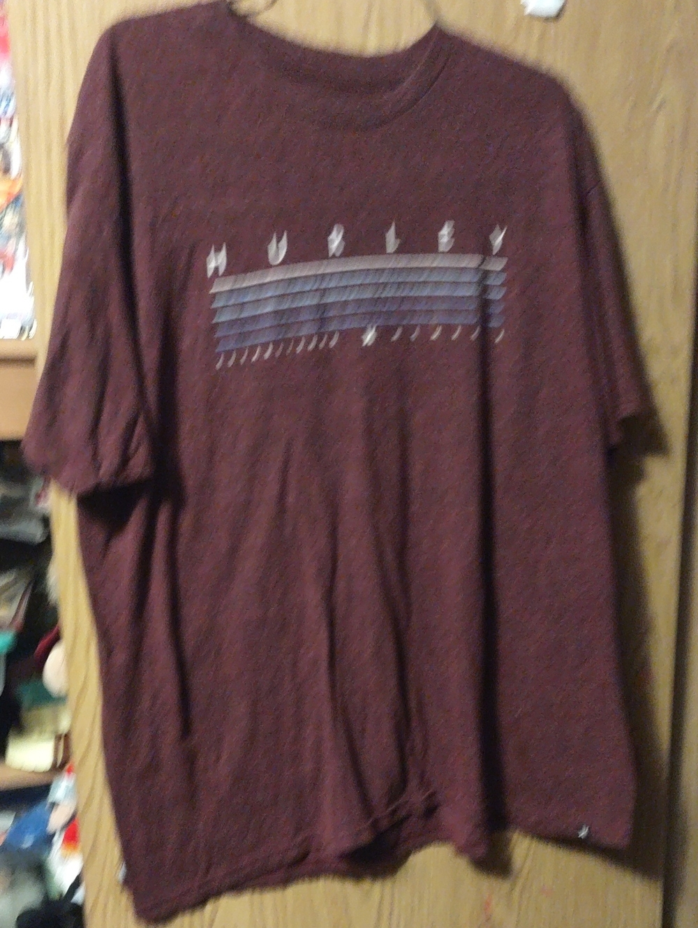 Hurley Maroon Short Sleeve Graphic Tee